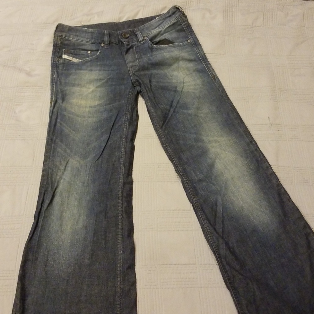 Dark denim jeans